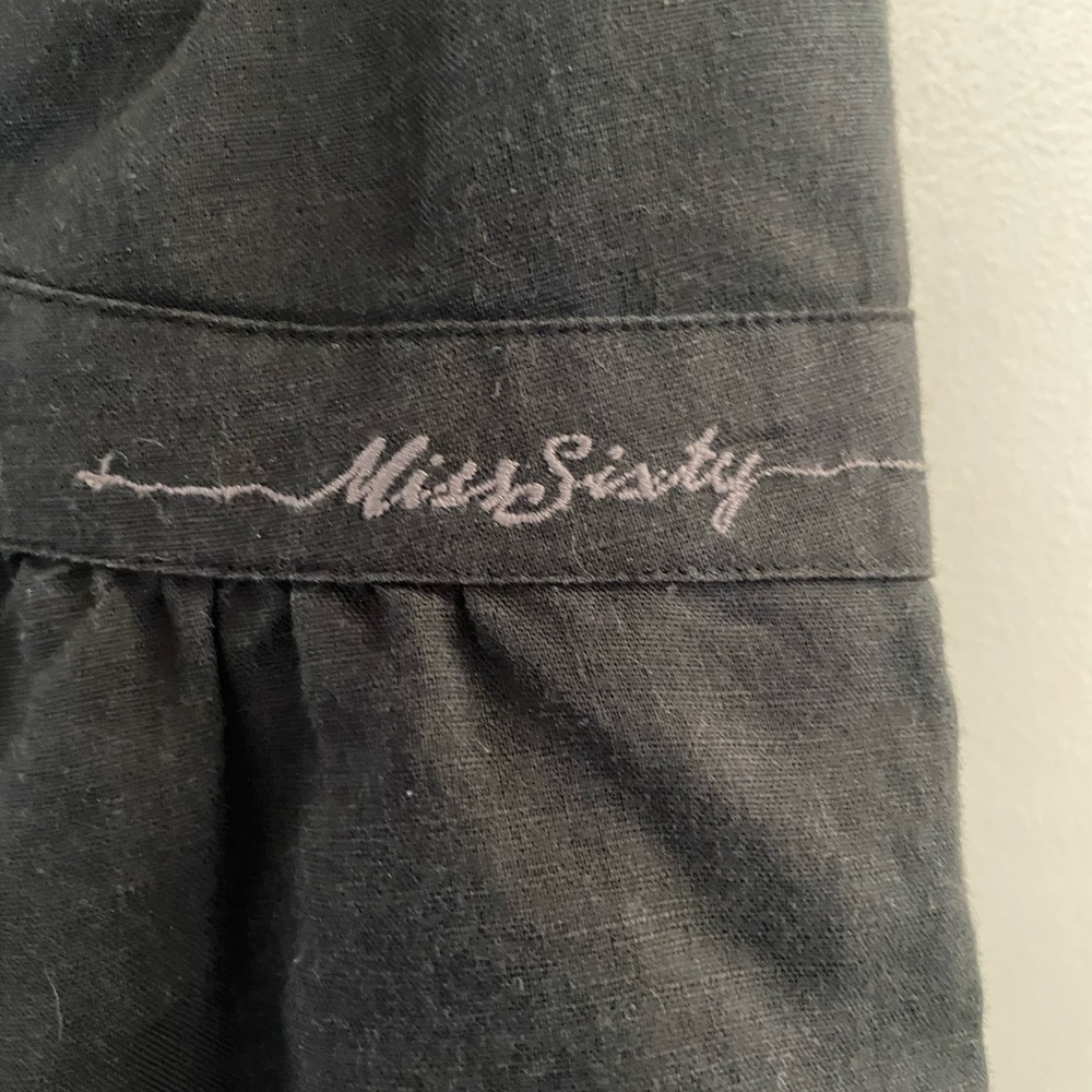 Miss Sixty black Cotton A-line dress